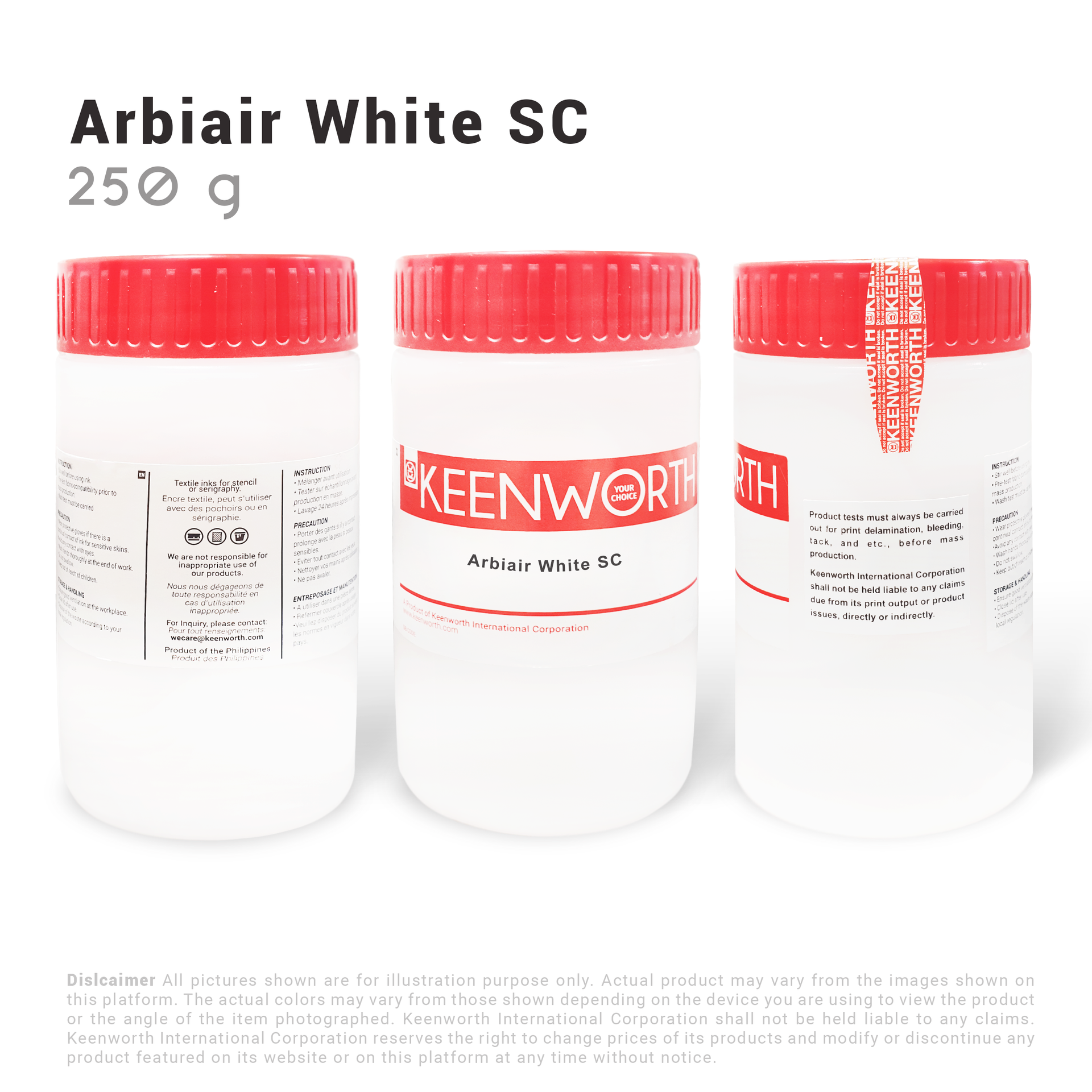 Screen Printing Inks | Arbiair White SC – Keenworth